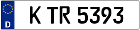 Trailer License Plate
